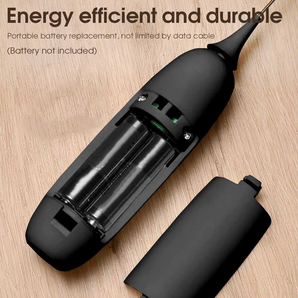 Electric Milk Frother Handheld Automatic Foam Maker for Coffee Cappuccino Latte Foamer Battery-powered Kitchen Whisk Tools
