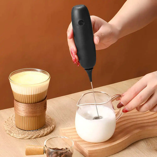 Electric Milk Frother Handheld Automatic Foam Maker for Coffee Cappuccino Latte Foamer Battery-powered Kitchen Whisk Tools